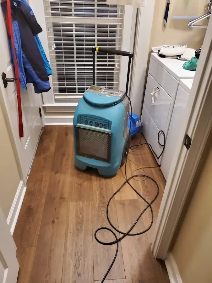 Commercial dehumidifier deployed for Flood Damage Cleanup in Penfield